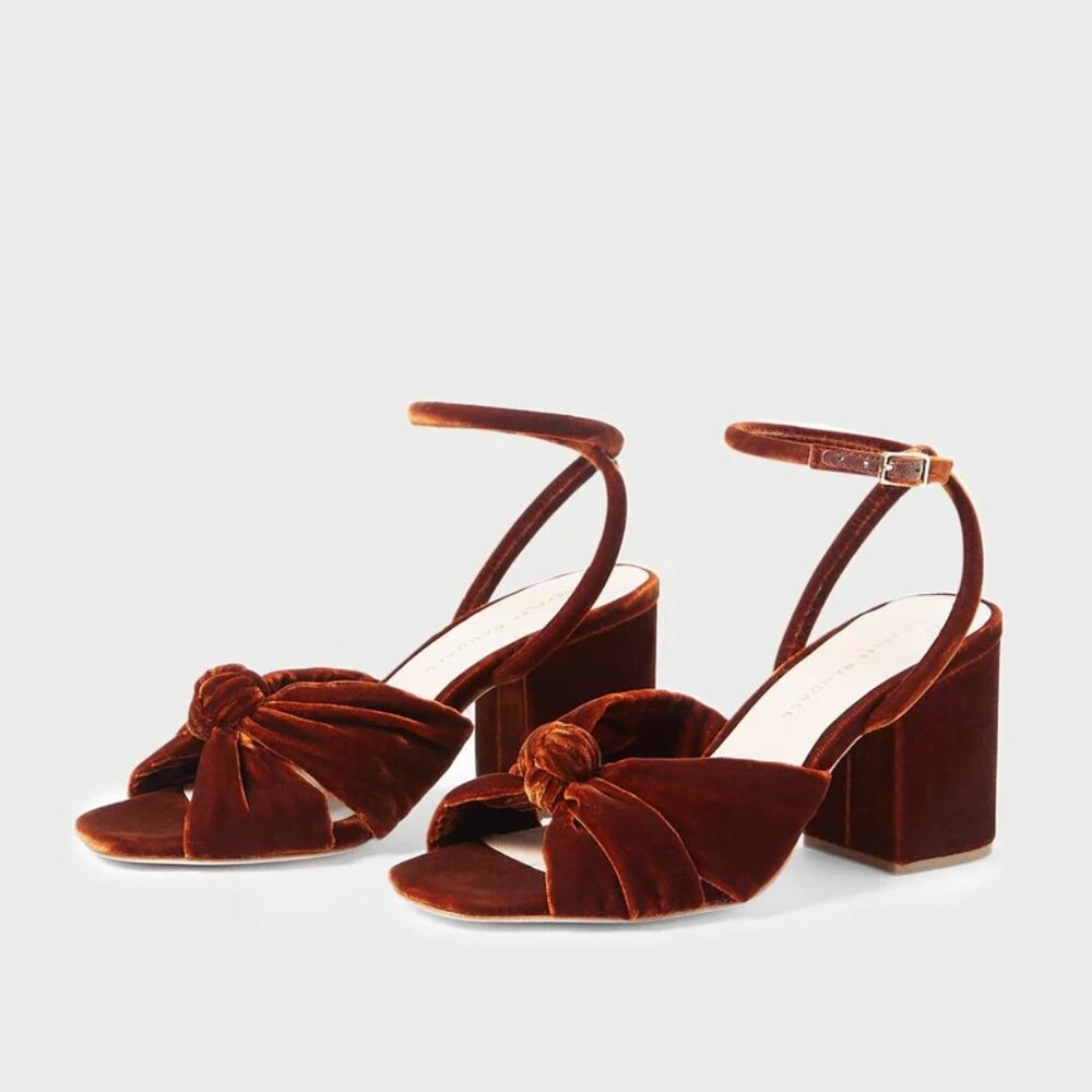 Loeffler Randall Fiamma Sienna Knot Mid-Heel Sandal